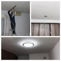 התקנת גופי תאורה שביצע אלי החשמלאי מחברת "אלי שירותי חשמל"